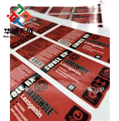 Glossy/matt Finish Anavaroxandrolone Pills Steriods Pills Labels for on 10ML VIAL