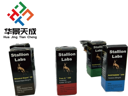 Test E  Injection Oil Hologram Labels And Boxes 10ml Vial Box Paper Packaging