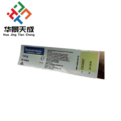 Anavar Oxandrolone Oral Tablets Labels Water Resistant Customized Size Paper Labels