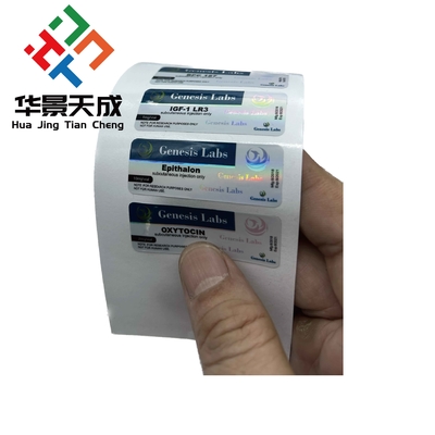 Customizable Glass Vial Labels for 3ml Vials of Tirzepatide Peptides Injectable Oil