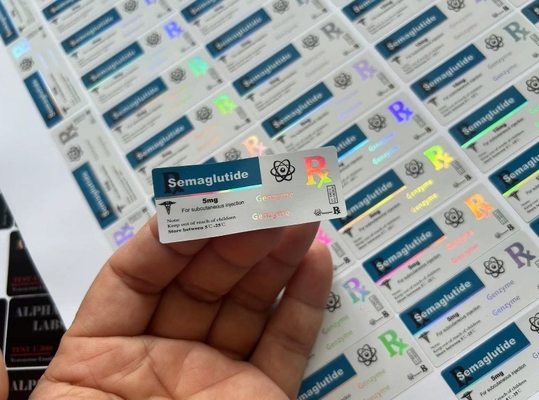CJC1295 With DAC Small Bottle Injectable Oil Labels With Laser Effect