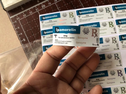 Strong Adhesive Vinyl 2ml Vial Peptide Labels for Tirzepatide Customizable and Durable