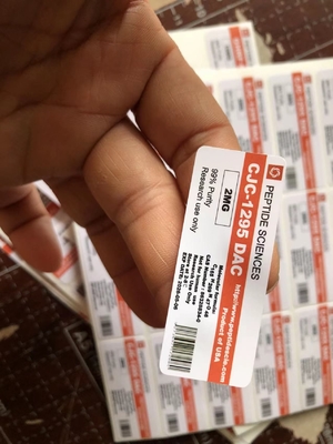 Strong Adhesive Vinyl  2ml 3ml Injection Peptide Bottle Labels Waterproof Eco Friendly For Tirzepatide