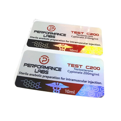 Diamond Pharmaceucital Brand Holographic 10ml Vial Stickers For Injectable Oil Primobolan Bottles