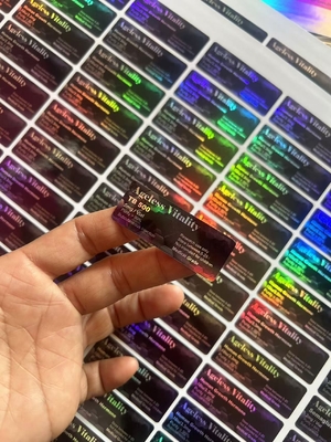 3ml Vial PET Injectable Peptide Bottle Labels with Glossy Varnishing Customized Hg h Label