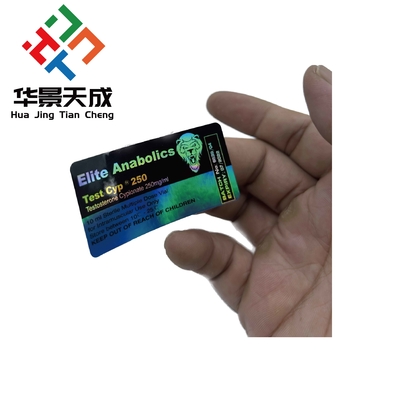 Hologram Laser 10ml Viall Labels For Testosteron Injection Oil bottles