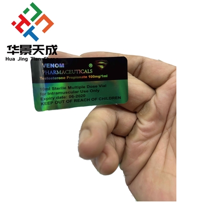 Hologram Laser 10ml Viall Labels For Testosteron Injection Oil bottles