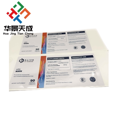 Superdrol Tablets Pill Bottle Label Hologram Materail Printing Waterproof for Pharmaceutical Usage