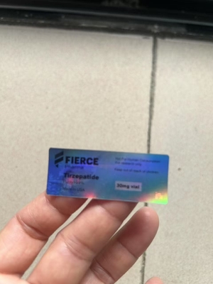 Mounjaro 3ml Peptide Bottle Labels With Laser Hologram Materail