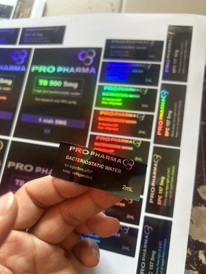 Mounjaro 3ml Peptide Bottle Labels With Laser Hologram Materail