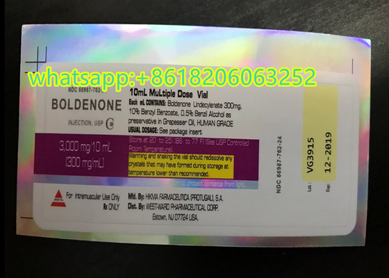 Androl Test 250 10ml Vial Labels Steroide Injection Labels With High Quality  PVC Materail