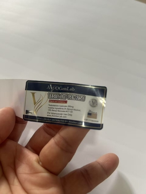 New Design Hologram Test Cyp 10ml Vial Labels With Gold Line Labels