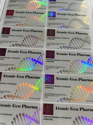 Customized Adhesive Injection Oil Labels For Steroide Product Test Cyp