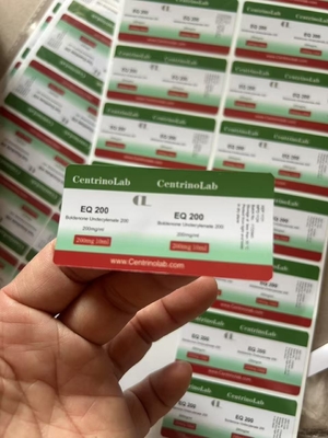 Customized Adhesive Injection Oil Labels For Steroide Product EQ 200 With Pvc Materail