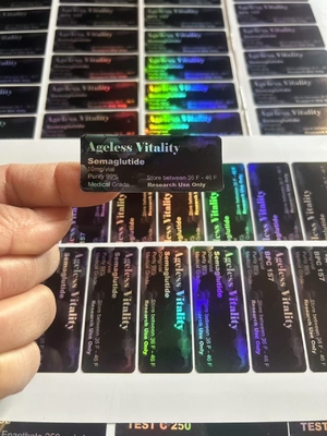 2ml Semaglutide And Tirze  patide Vial Labels for Peptide Storage in PAPER/PET/PVC Material