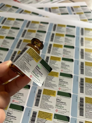 Test E 10ml Viall Adhesive Bottle Labels With The  Customized Brand