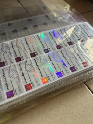Waterproof and Durable Glass Vial Labels for Testo E Nano Labs with Laser Shinny Effect and Customized Design