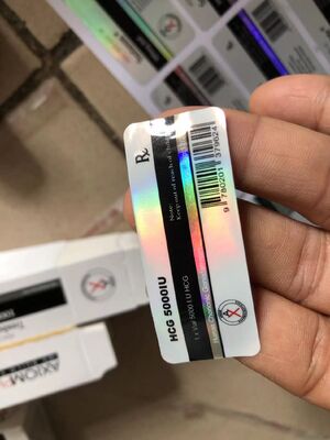 Tirze  Patide 60mg 2ml Glass Vial Labels With PET Hologram Laser Materail