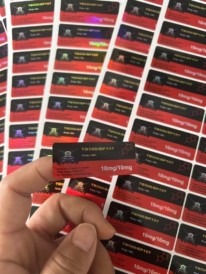 HCG 5000iu 2ml Glass Vial Labels Waterproof Labels with PAPER/PET/PVC Material