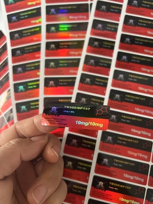 HCG 5000iu 2ml Glass Vial Labels Waterproof Labels with PAPER/PET/PVC Material