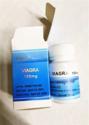 Viagr a 100mg Orals Pill Bottle Label  Labels And Boxes with laser logo stamped