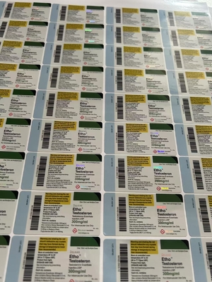 Deca 250 With Gold Logo  Waterproof Labels Glass Bottle Labels