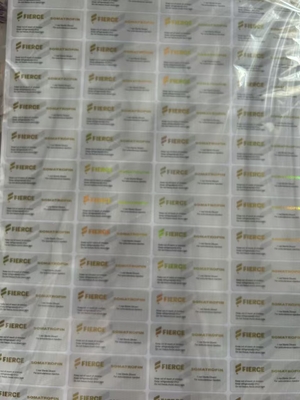 Somatropin 10iu H g H 3.7mg per vial labels