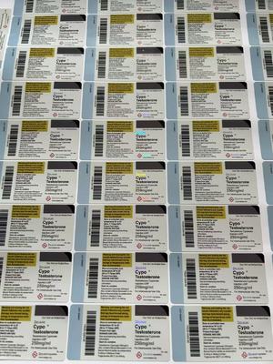 10 Ml Little Glass Vial Labels For Test  Cyp
