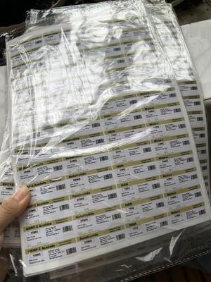 5-amino-1mq 50mg PVC Materail 3ML Peptide Vial Labels LABELS