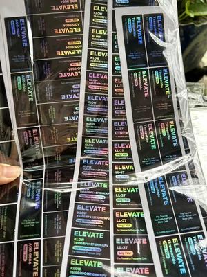 Tirzepatide 15mg 20mg 30mg Hologram Laser PET Small Glass Vial Labels 