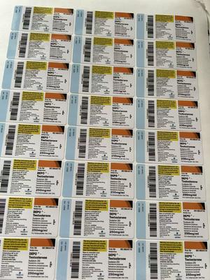 Test Sustan Pharmacy Bottle Labels For 10ml Vials