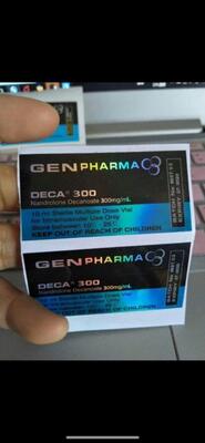 10ml  Test E 250 Laser Matearil Labels With Muscular Man Logo