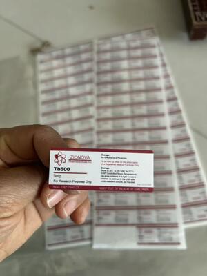 TB500 2ML 2ML Peptide Vial Labels With White Pvc Materail 