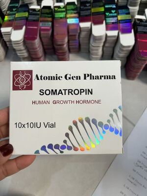 Somatropin H gh 100iu Labels And Box Which Hold 10vials