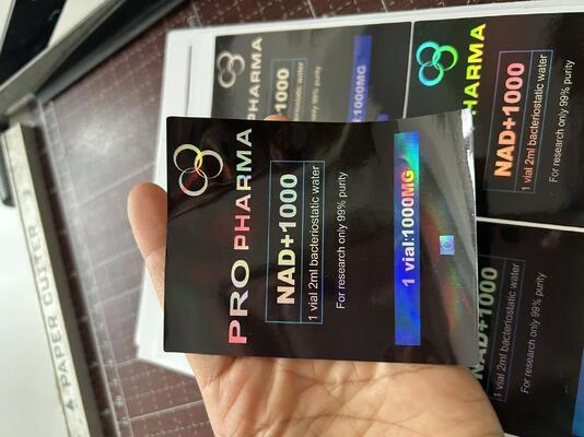 Mots-c 10mg Bag Labels For 3 Peptide Vials