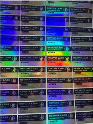 BPC 157 5mg Peptide Vial Labels 