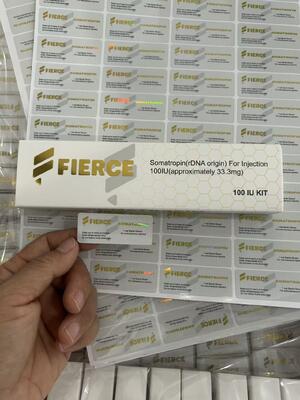 Gold stamped hold 10 vials 3ml vials hg h box and labels 