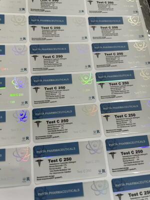 Test cyp 250mg  Customized brand Design 10ml Vial Labels And Boxes