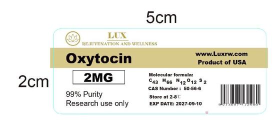 TB500 PVC Waterproof peptide vial labels