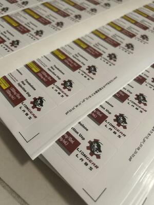 Test Cyp 250mg 10ml vial Labels Customizable Size for Pharmaceu tical Bottles