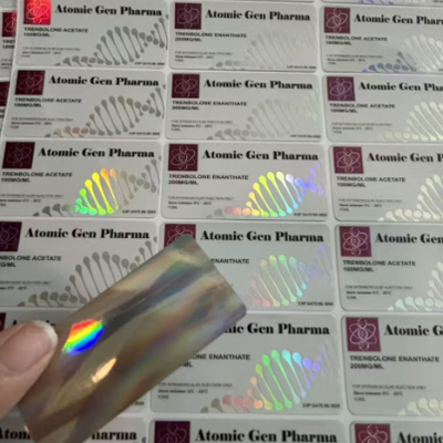 Tets e 250mg laser materail 10ml glass bottle labels