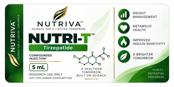 Tirze patide  5mg PVC 3ml Peptide Vial Labels 