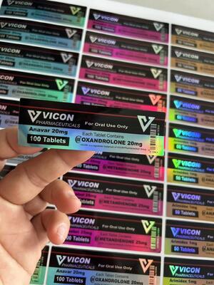 Cialis 20mg Hologram materail  labels stickers in rolls 