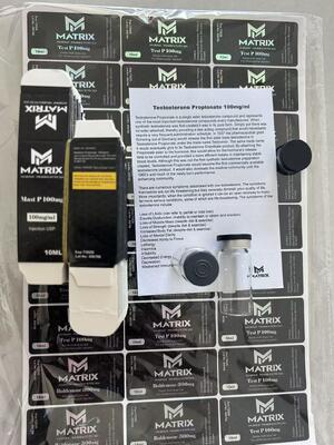 A Set of Test P  Laser PET 10ml Glass Vial Labels And Box With Paper Instruction And Vials 