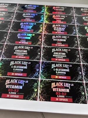 L-GLUTANIKE 5000mg 30 capsules plastick bottle labels 