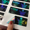 PMS Color Hologram Laser Glass vial Vial Labels