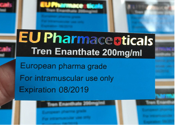 Tren Enanthate 200mg Vial Labels With Laser Logo Stamped