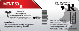 Suspension 100MG/ML Vial Labels For Alpha Wolf Labs
