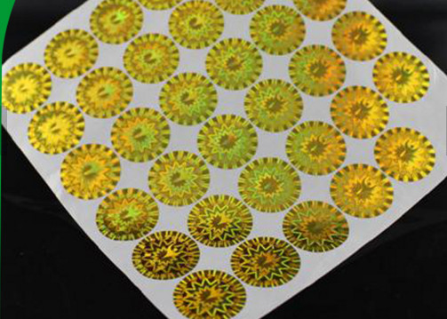 Permanent Adhesive Security Hologram Sticker Uv Printing