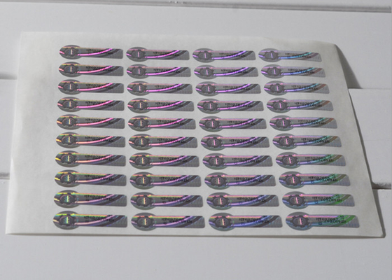 Color - Changing Silver Security Hologram Sticker With Scratch Off Code